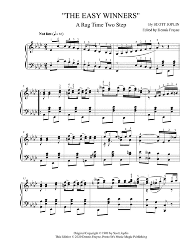 The Easy Winners (arr. Presto! It's Music Magic Publishing)