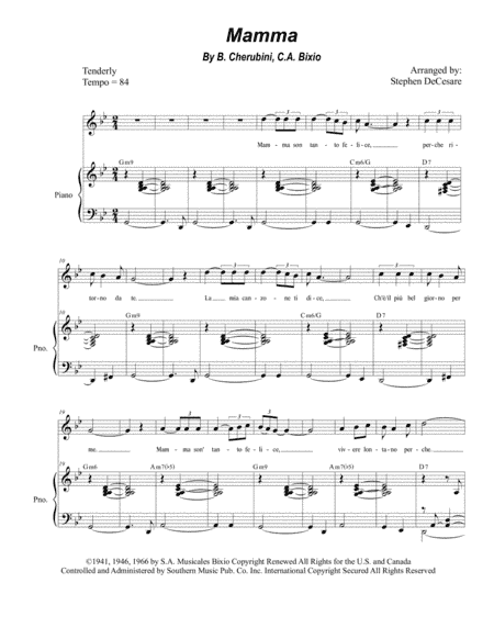 Mama (mamma) (arr. Stephen DeCesare)