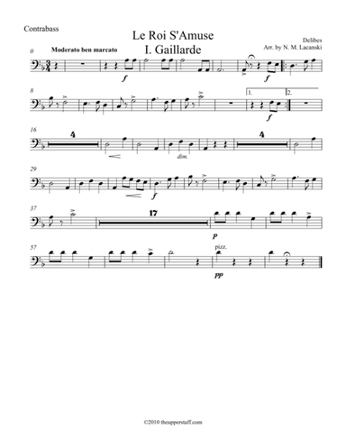 Le Roi S'Amuse Gaillarde (arr. Nick Lacanski)