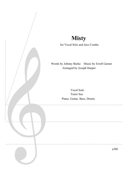Misty (arr. Joe Hasper)