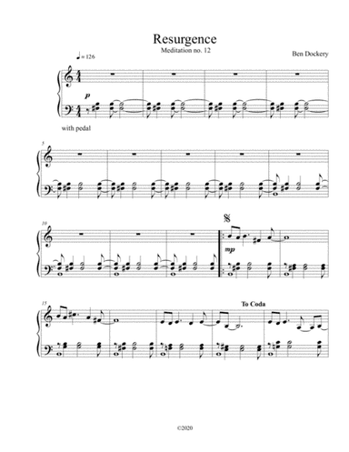 Resurgence (Meditation no. 12 for Solo Piano)