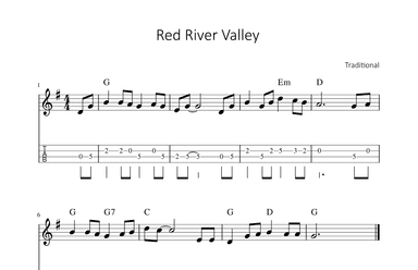 Red River valley (arr. songbooks.info)
