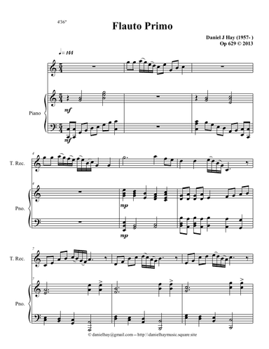 Flauto Primo (Opus 629)