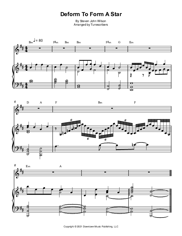 Deform To Form A Star (arr. Tunescribers)