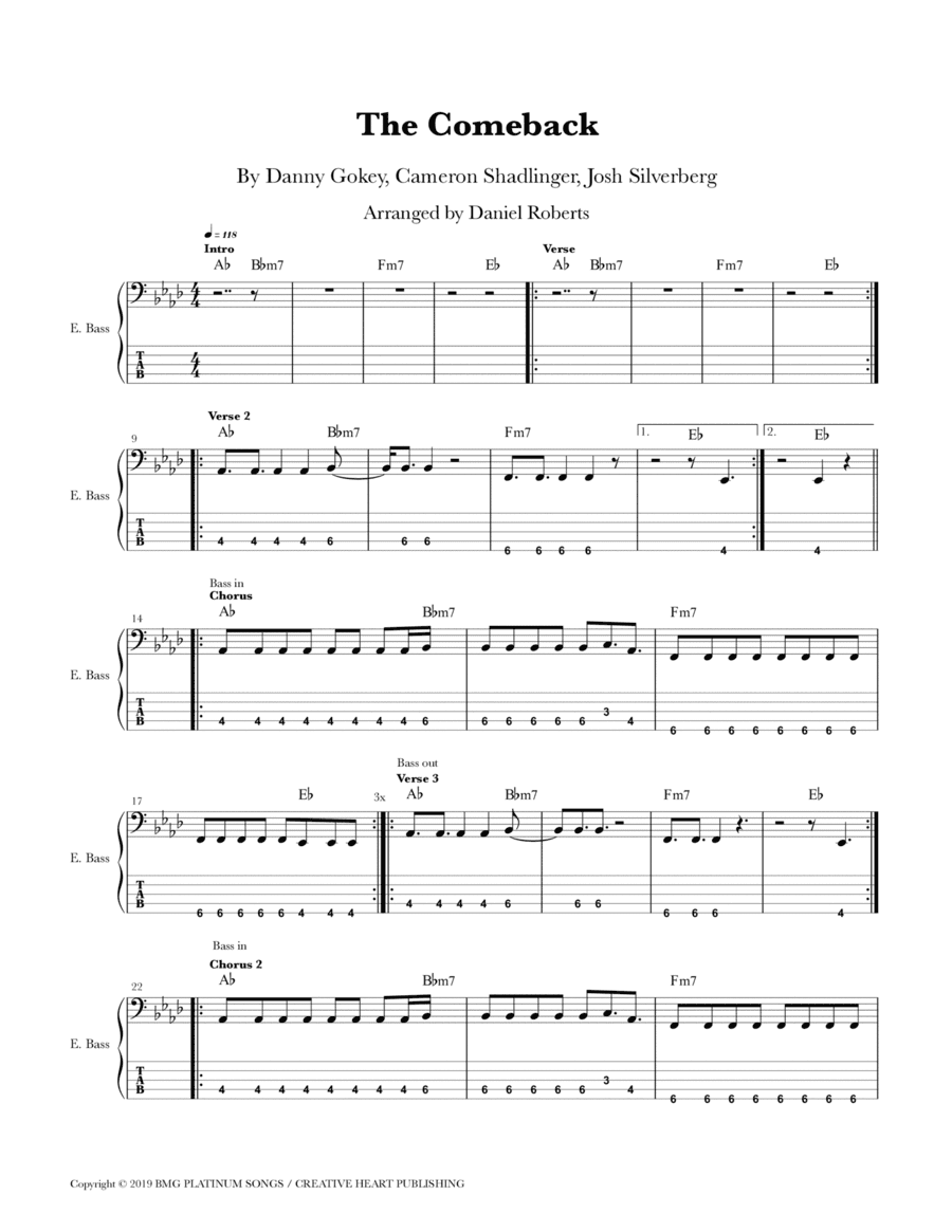 The Comeback (arr. Daniel Roberts)