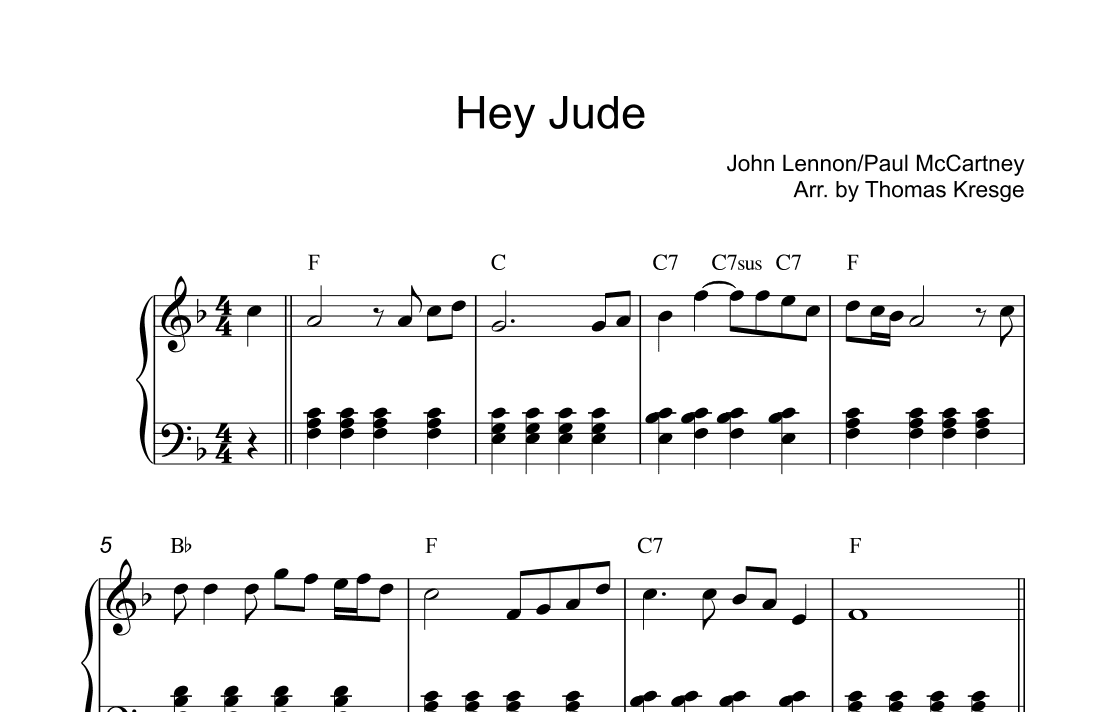Hey Jude (arr. Thomas Kresge)