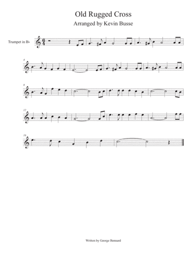 Old Rugged Cross (Easy key of C) - Trumpet (arr. Kevin Busse)
