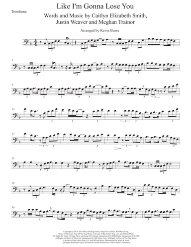 Like I'm Gonna Lose You (arr. Kevin Busse)