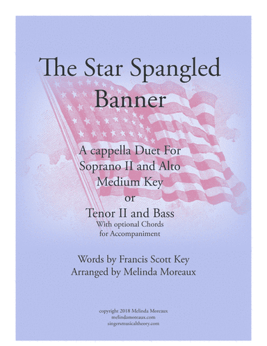 The Star Spangled Banner Duet For Medium Voices (arr. Melinda Moreaux)