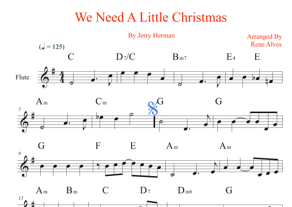 We Need A Little Christmas (arr. Rene Alves)