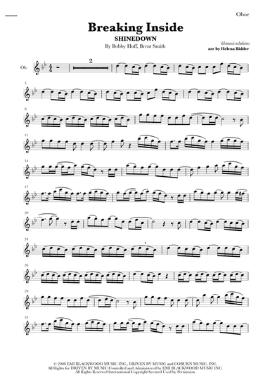 Breaking Inside (arr. By Helena Bidder)