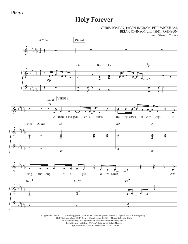 Holy Forever (arr. Arranged by Eliseu F. Guedes)