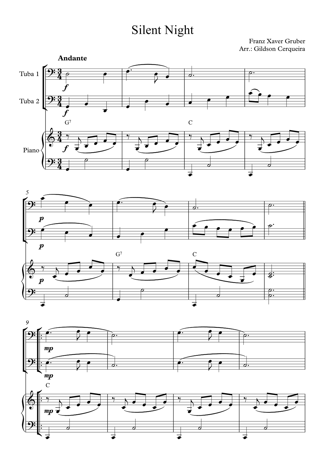 Silent Night (arr. Gildson Cerqueira)