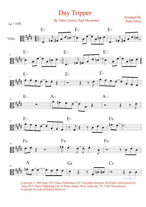 Day Tripper (arr. Rene Alves)