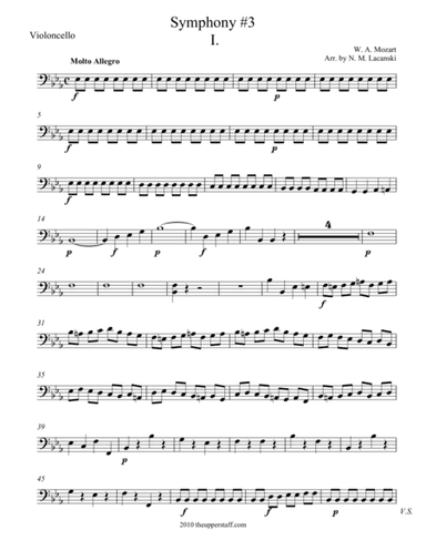 Symphony #3 Movement I. (arr. Nick Lacanski)