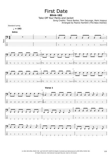 First Date (arr. The Bass Diaries)