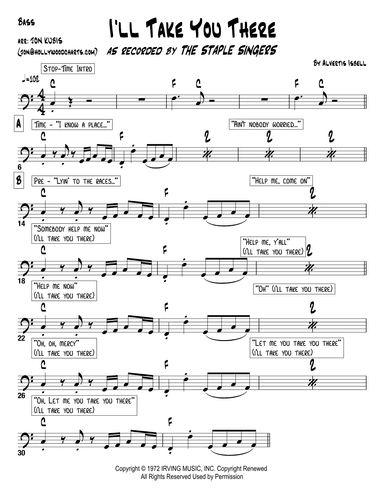 I'll Take You There (arr. Hollywood Charts)