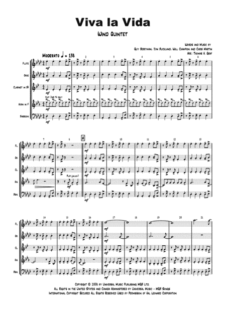 Viva La Vida (arr. Thomas H. Graf)
