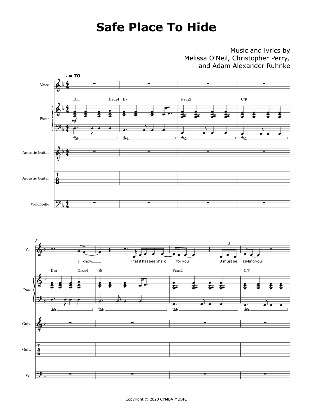 Safe Place To Hide (arr. David Lartey)