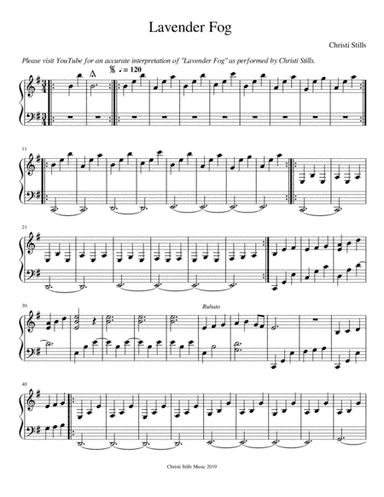 Lavender Fog (for Piano)