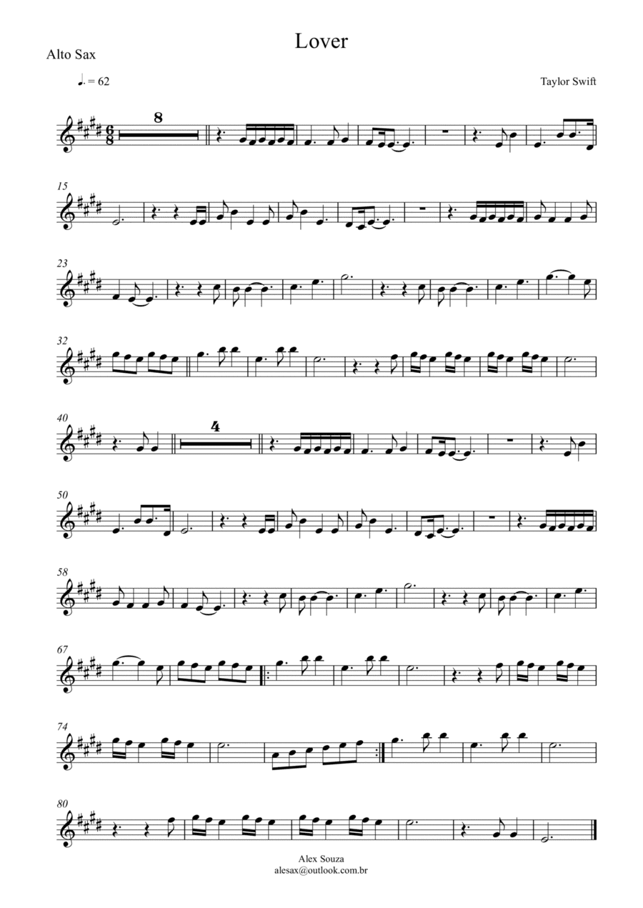 Lover (arr. Alex Souza)