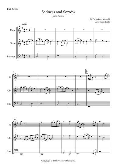 Sadness And Sorrow (arr. Fabio Britto)