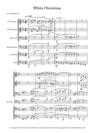 White Christmas (arr. Ted Bogsrud)