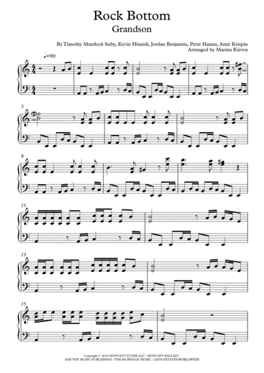 Rock Bottom (arr. Marina Kirova)