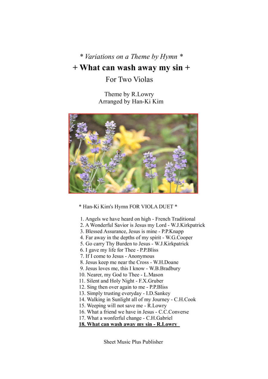 What can wash away my sin (For Viola Duet) (arr. Han-Ki Kim)