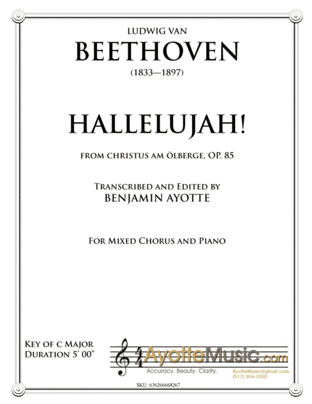 Hallelujah Chorus (arr. Ayotte Custom Musical Engravings)
