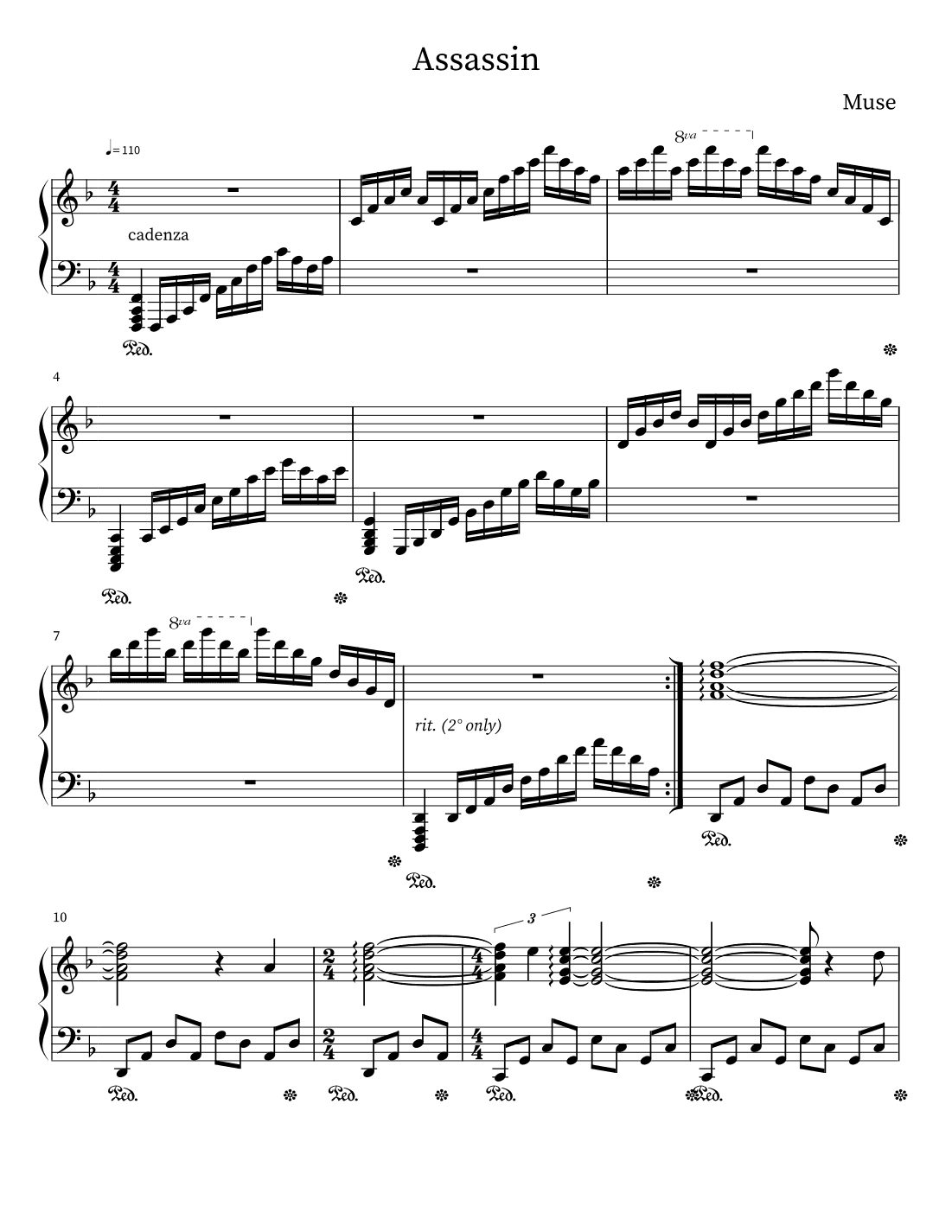 Assassin (arr. M. Sloan)