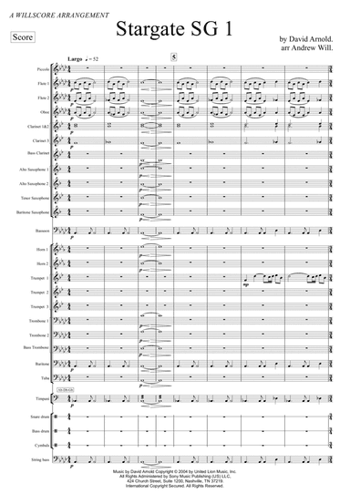 Stargate Sg-1 Main Title (arr. Andrew Will)
