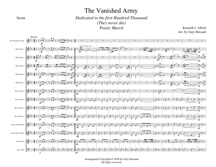 The Vanished Army (arr. Gary Bricault)