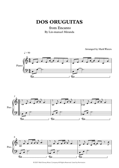 Dos Oruguitas (arr. Mark Waters)
