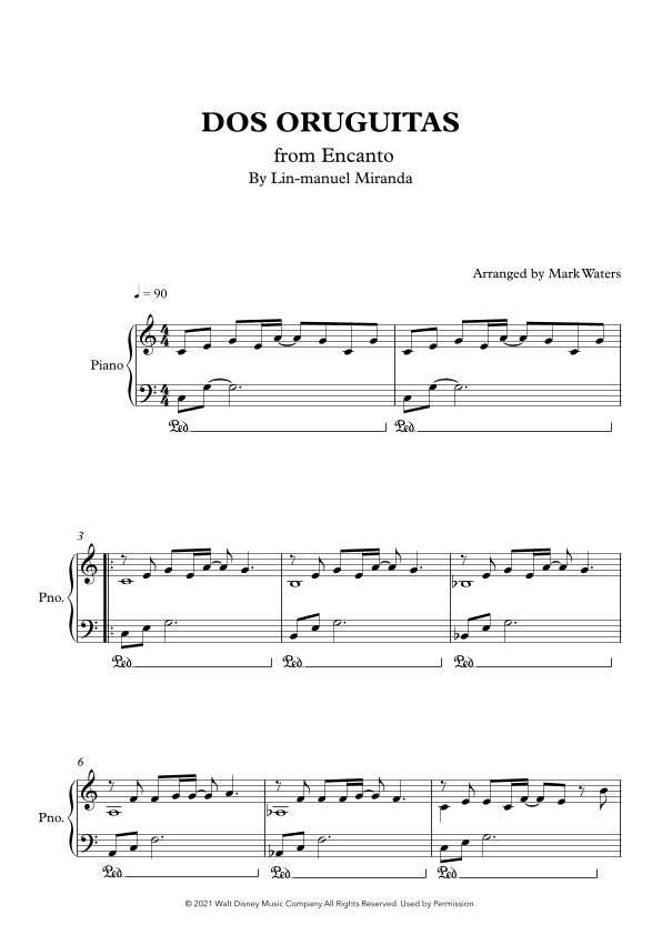 Dos Oruguitas (arr. Mark Waters)