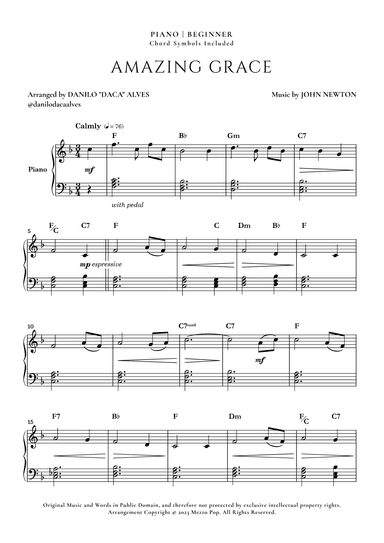 Amazing Grace (arr. Danilo "Daca" Alves)