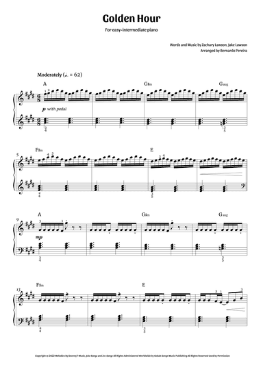 Golden Hour (arr. Bernardo Pereira)