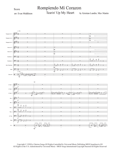 Tearin' Up My Heart (arr. Evan Middleton)