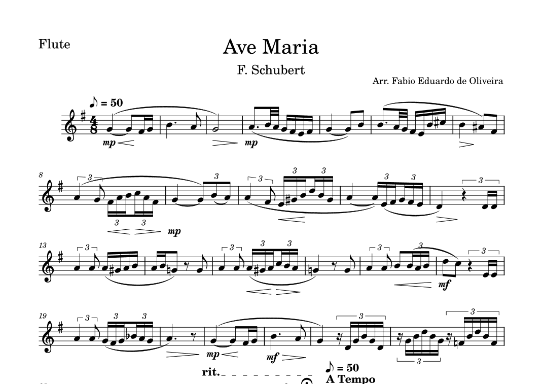 Ave Maria (Gounod) - Easy Arrangement (arr. Fabio Eduardo de Oliveira)