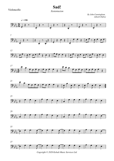 Sad! (arr. Wesley S. SIlva)