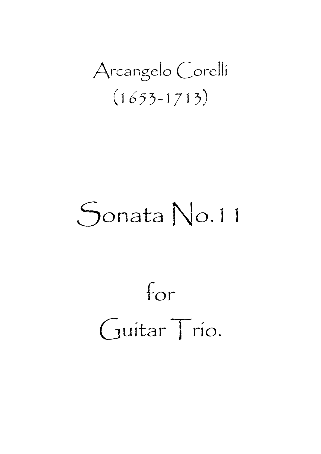 Sonata No.11 (arr. Spence Bundy)