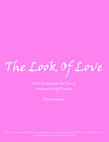 The Look Of Love (arr. Jeff Tincher)