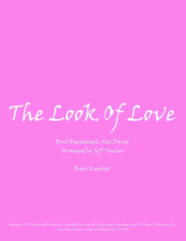The Look Of Love (arr. Jeff Tincher)