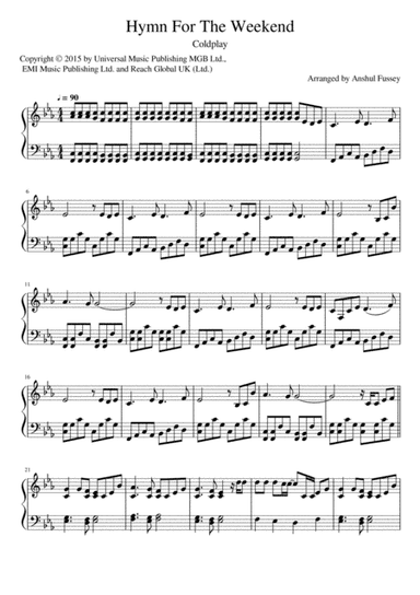 Hymn For The Weekend (arr. Sunil Fussey)