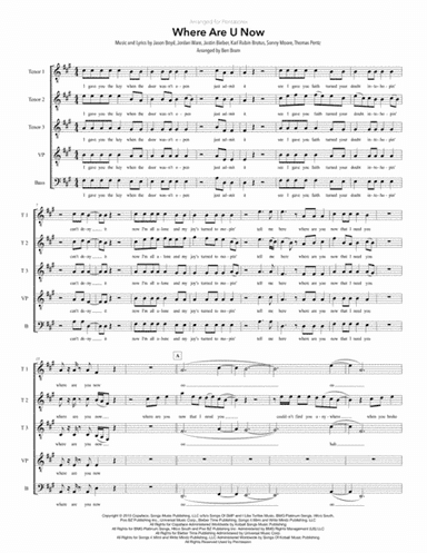 Where Are U Now (arr. Ben Bram)
