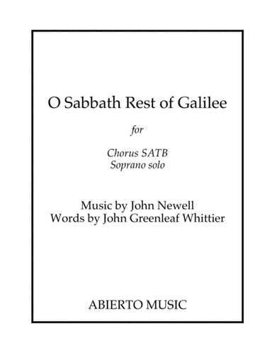 O Sabbath Rest of Galilee