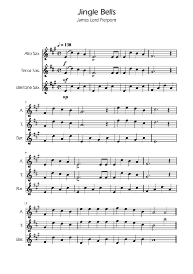 Jingle Bells - Sax Trio (arr. Ygor Nunes)