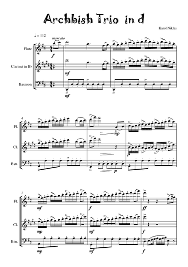 The Archbish Trio - Score Only