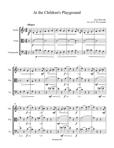 At the Children's Playground (arr. Nick Lacanski)