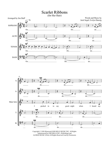 Scarlet Ribbons (for Her Hair) (arr. Jim Duff)
